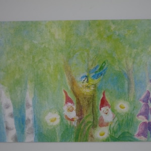Nani e Tette - Cartolina per la Tavola Stagionale - Estate - Waldorf - Arte. SOPK383