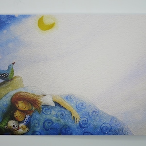 Dormi bene - tavola stagionale - Waldorf - cartolina - foto della buona notte - storia della buona notte - addormentarsi - articolo n
