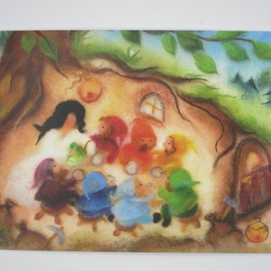 Biancaneve - Cartolina per la tavola stagionale - Fiaba - Waldorf - Art. No. MÄRPK13