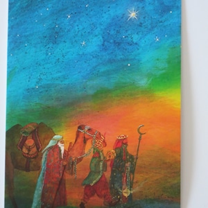 Drei Könige - Postkarte für den Jahreszeitentisch - Advent - Weihnachten - Waldorf- Art. Nr. WIPK167