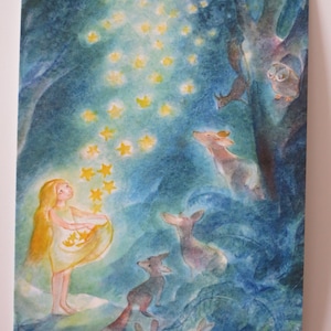 Sterntaler - cartolina - tavola stagionale - bambini delle fiabe Waldorf - articolo n