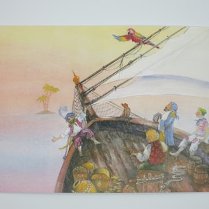 Pirati - cartolina per la tavola stagionale - Waldorf - Art. SOPK285