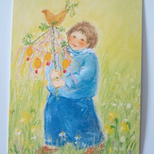 The Easter Stick - Cartolina per la tavola stagionale - Pasqua - Primavera - Waldorf - Articolo n. FRPK169