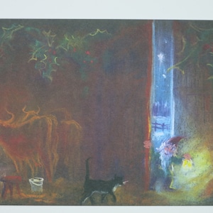 Der Nachtwächter - Postkarte für den Jahreszeitentisch -  Winter - Waldorf -  Art. Nr. WIPK378