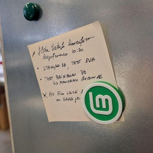 Linux Mint logo magneet