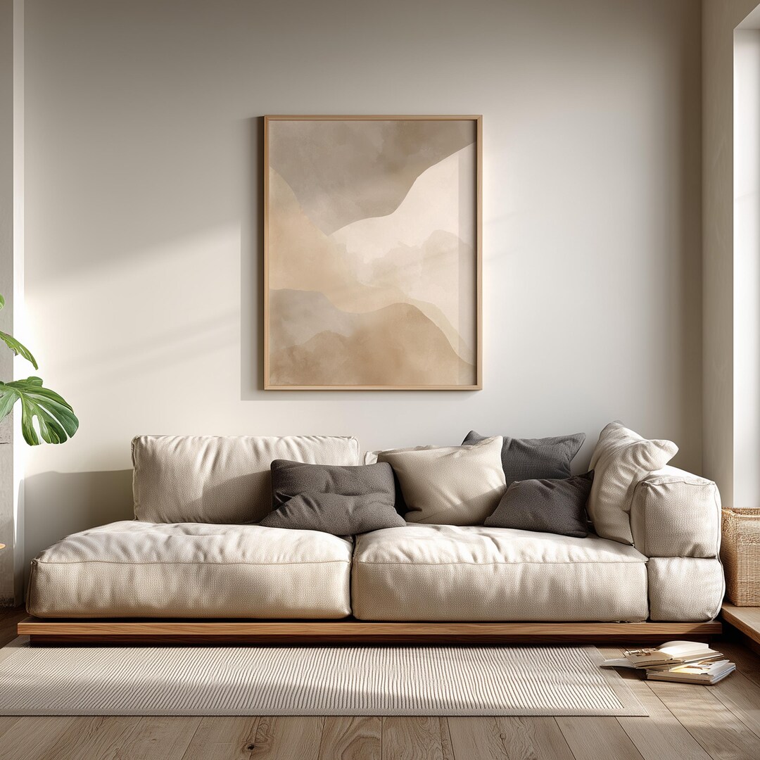 Calm Earth Abstract Wall Art Vol.1 No.017, Earth Tone Printable Art ...