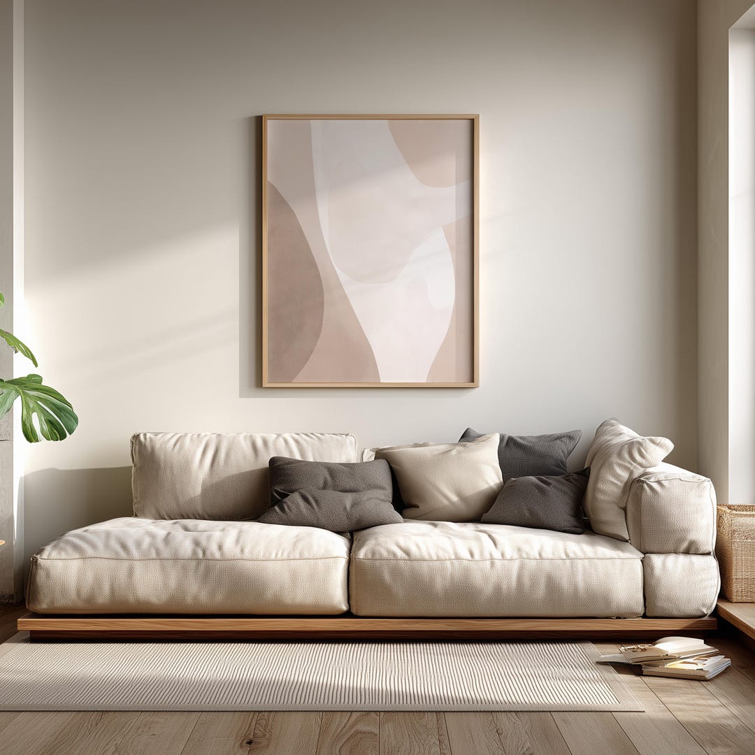 Calm Earth Abstract Wall Art Vol.1 No.007, Earth Tone Printable Art ...