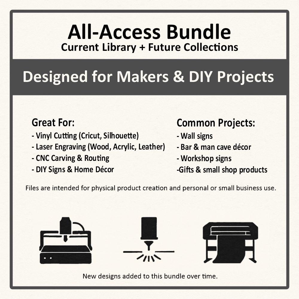 Cnc Router Signs Files CNC Sign SVG Bundle – Woodworking Router Files for Signs, Decor ...