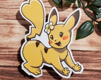 Plumeria Pikachu Sticker