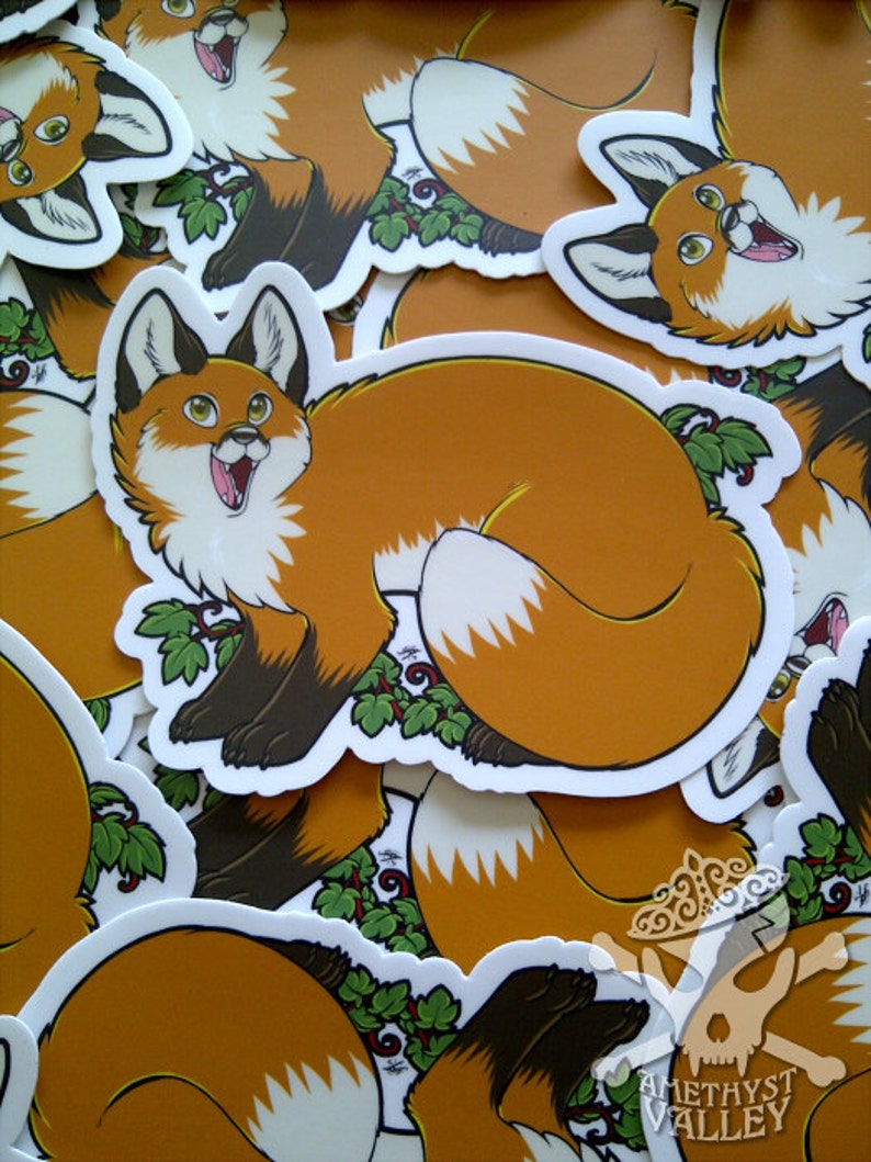 Fox Sticker (various Designs) - Etsy