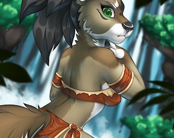 E'lei by the Waterfall Print