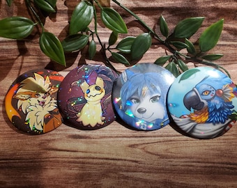 Button 2.5" (Various Designs)
