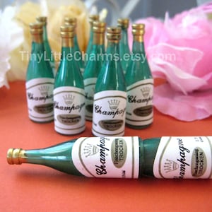 Mini Champagne Bottle, Cupcake Toppers for New Year&#39;s Eve Celebration, Wedding, Anniversary, Bachelor, 2.25&quot;h, 12 or 36 Bottles