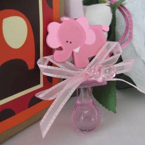 48 PINK Baby Shower Pacifiers for baby Shower Games, Necklaces Favors, Table Scatters, 2.50 H x 1.50 W, Via Priority Mail image 6