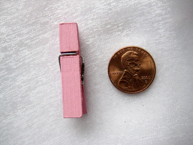 Small Pink Wooden Clothespins for Baby Shower Birthday Party Etsy Italia