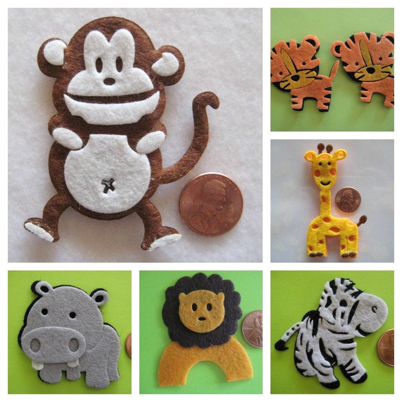 Hippo Felt Animal Ornaments for Zoo Forest Safari Jungle | Etsy