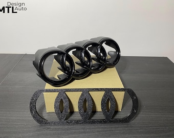 TT MK1 (8N) Grille Logo Block – V6 Look – Black