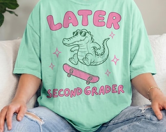 Comfort Colors® Second Grade Last Day of School Shirt, Graduation Shirt, 2nd Grade T-Shirt, Second Grade Tee, Elementary School