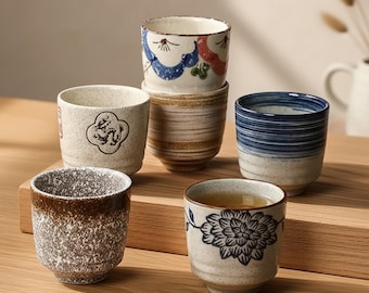 Taza de té de cerámica estilo japonés, utensilio de cocina, taza pequeña resistente al calor.