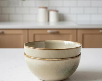 Cuenco de cerámica vintage para fideos, 14 cm, 500 ml, resistente al calor.