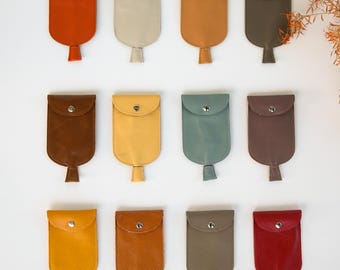 Leather key holder Key case | Retractable | Pull Type | Multi Colours | Colorful Keychain | Key Protector| Keeps Keys Secure