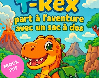 T-REX coloring – 10 Coloring Pages – PDF Instant Download – A4 Format- KIDS-fun activities for kids