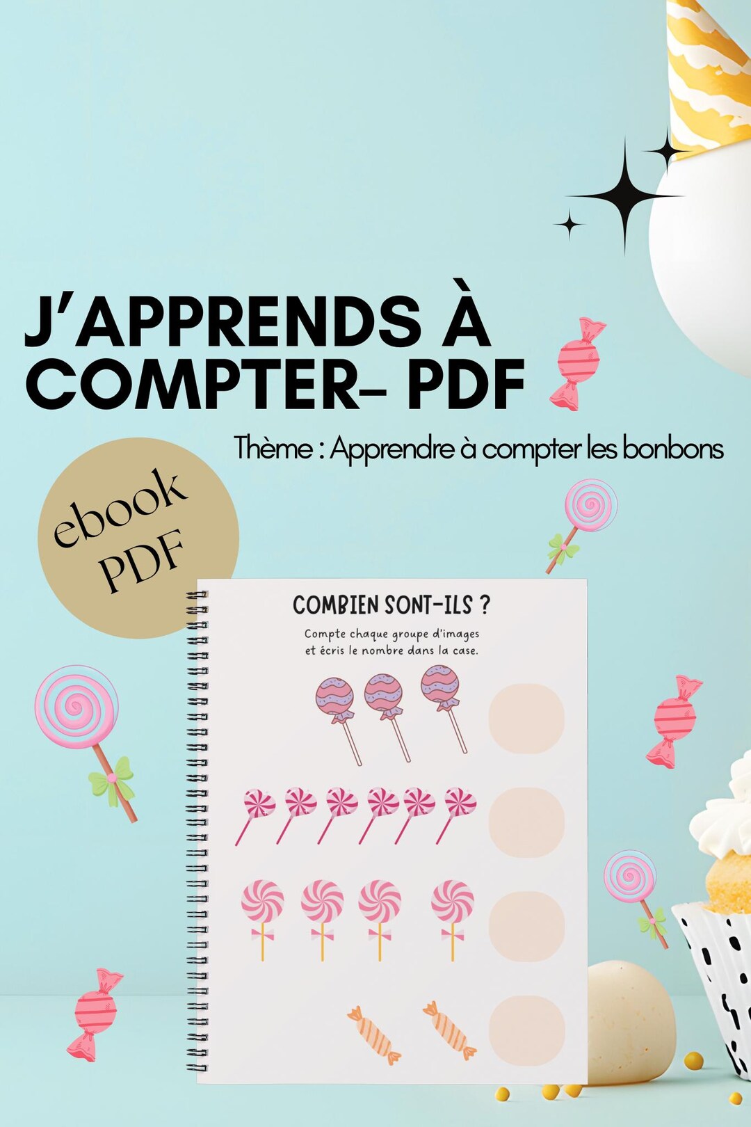 LEARN to Count – Educational Printable Workbook for Kids – 10 Pages PDF ...
