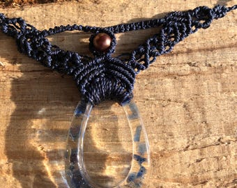 collar de micro macramé