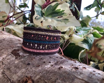 Micro Macrame Manchet Armband