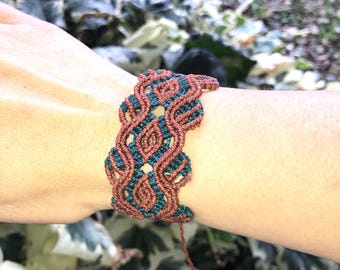 Micro Macrame Manchet Armband