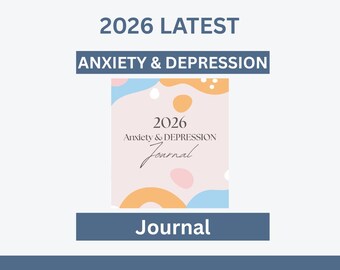 Anxiety Journal 2026 & Depression Planner for self care | Yearly Goals, Daily Weekly Planner, Mood, Habit and Self Care Tracker