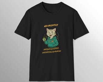 Autism ADHD Awareness Shirt, Neurodivergent Inclusive Tee, Uniquely Wired Universally Human T Shirt