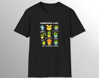 Autism Mom Shirt, SPED Teacher Gift Tee, Neurodiversity Universe Plants Comfort Colors T Shirt