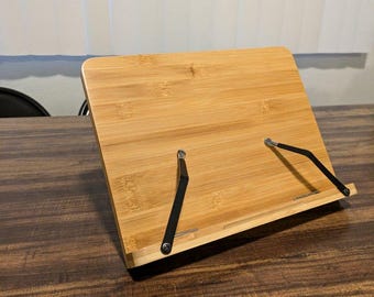 Adjustable Wooden Reading Stand for Books & Tablets