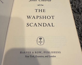 The Wapshot Scandal John Cheever Hardcover Harper & Row Vintage Literary Fiction