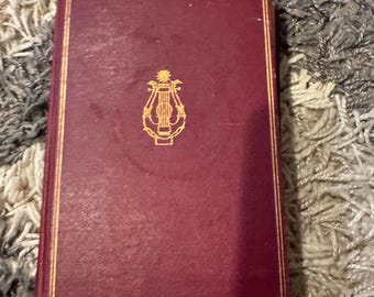 Antique Complete Poetical Works of John Greenleaf Whittier | Cabinet Edition | Houghton Mifflin | Early 1900s Decorative Hardcover