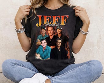 Jeff Probst Comfort Colors Vintage T-Shirt,Presenter Homage Graphic Unisex Shirt, Bootleg Retro 90's Survivor Fans Tee Gift