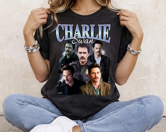 Charlie Swan Comfort Colors Vintage T-Shirt, Billy Burke Graphic Unisex Shirt, Bootleg Retro 90's Fans Team Charlie Tee Gift