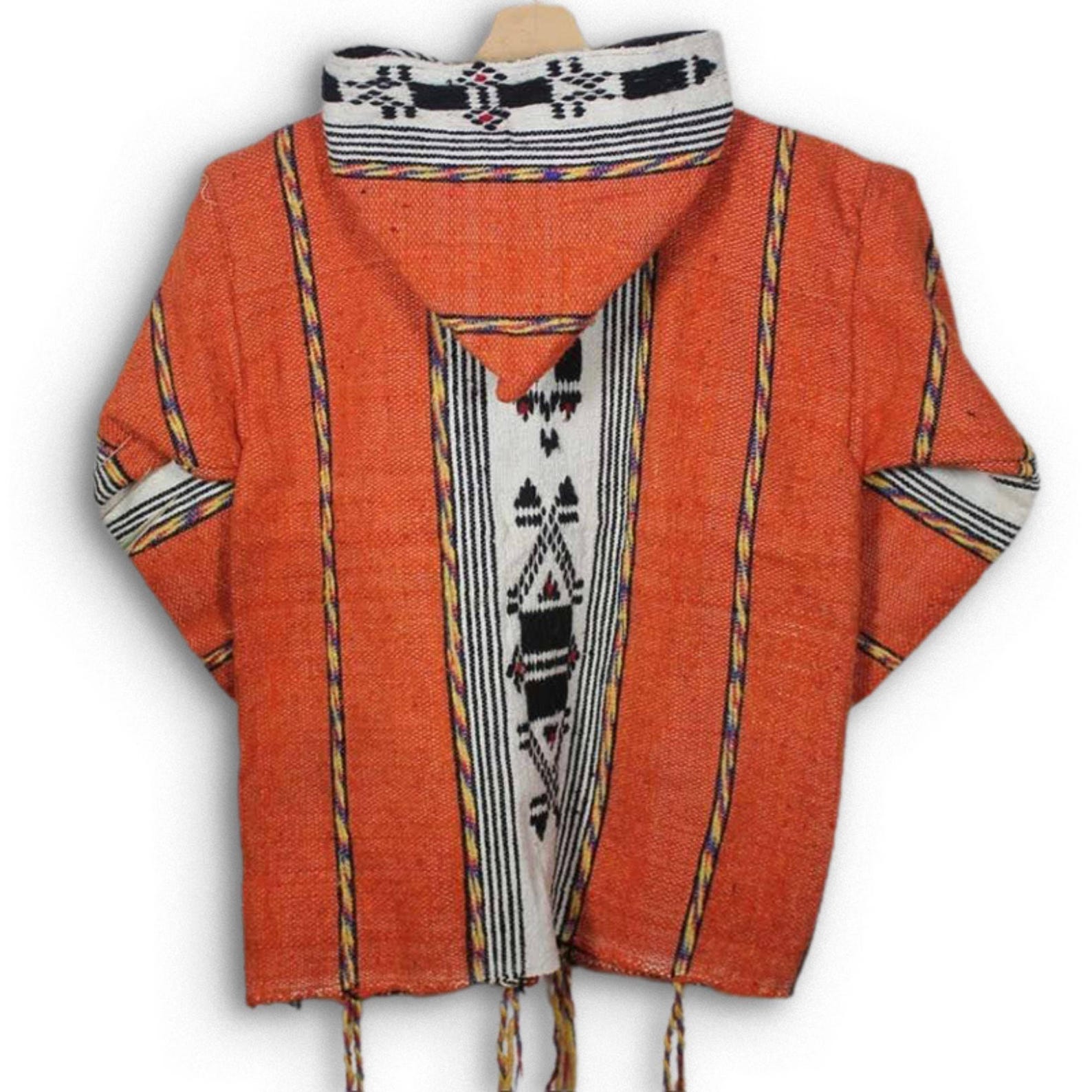Handwoven Moroccan Wool Jacket – Unisex Berber-Inspired Outerwear — view 5