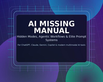AI Prompt Guide 2026/2027, ChatGPT Prompt Manual, 50 Master Prompts, AI Workflows Templates for Business Productivity