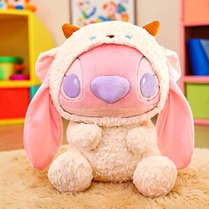 Stitch Angel Plush Toy Set • Cute Cartoon Koala Stitch Sheep Angel Plushies • Soft Stuffed Animal Pillow Doll • Kids Gift sheep Angel