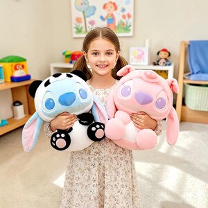 Stitch Angel Plush Toy Set • Cute Cartoon Koala Stitch Sheep Angel Plushies • Soft Stuffed Animal Pillow Doll • Kids Gift image 4
