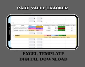 TCG Price Tracker Pokemon Collection Tracker Google Sheets - Etsy
