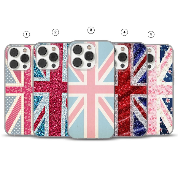 UK England Phone Case Flag aesthetic cover for iPhone 16e, 17 Pro Max, 17 Air, Samsung S25 Edge, A16, Pixel 10, 9A