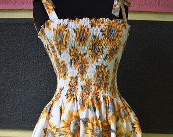 Sunflower Dress Women - Etsy