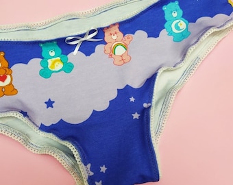 Cute Bears Panties - Bear Picture Panties - Handmade Cotton Lingerie - Everyday Undies