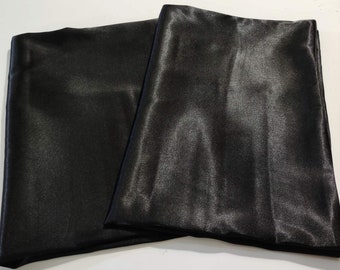 Black Satin Pillow covers - Set of 2 Satin Pillowcases