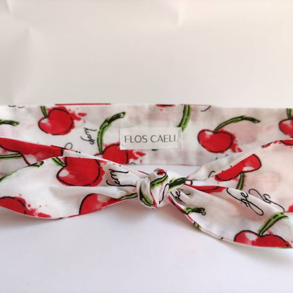 Cherry headband / Cotton headband