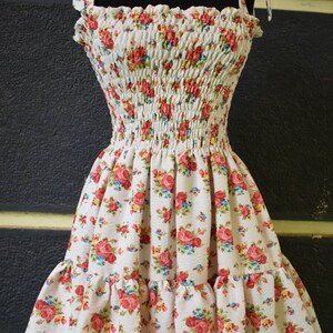 Cute floral cotton dress Handmade summer dress image 3