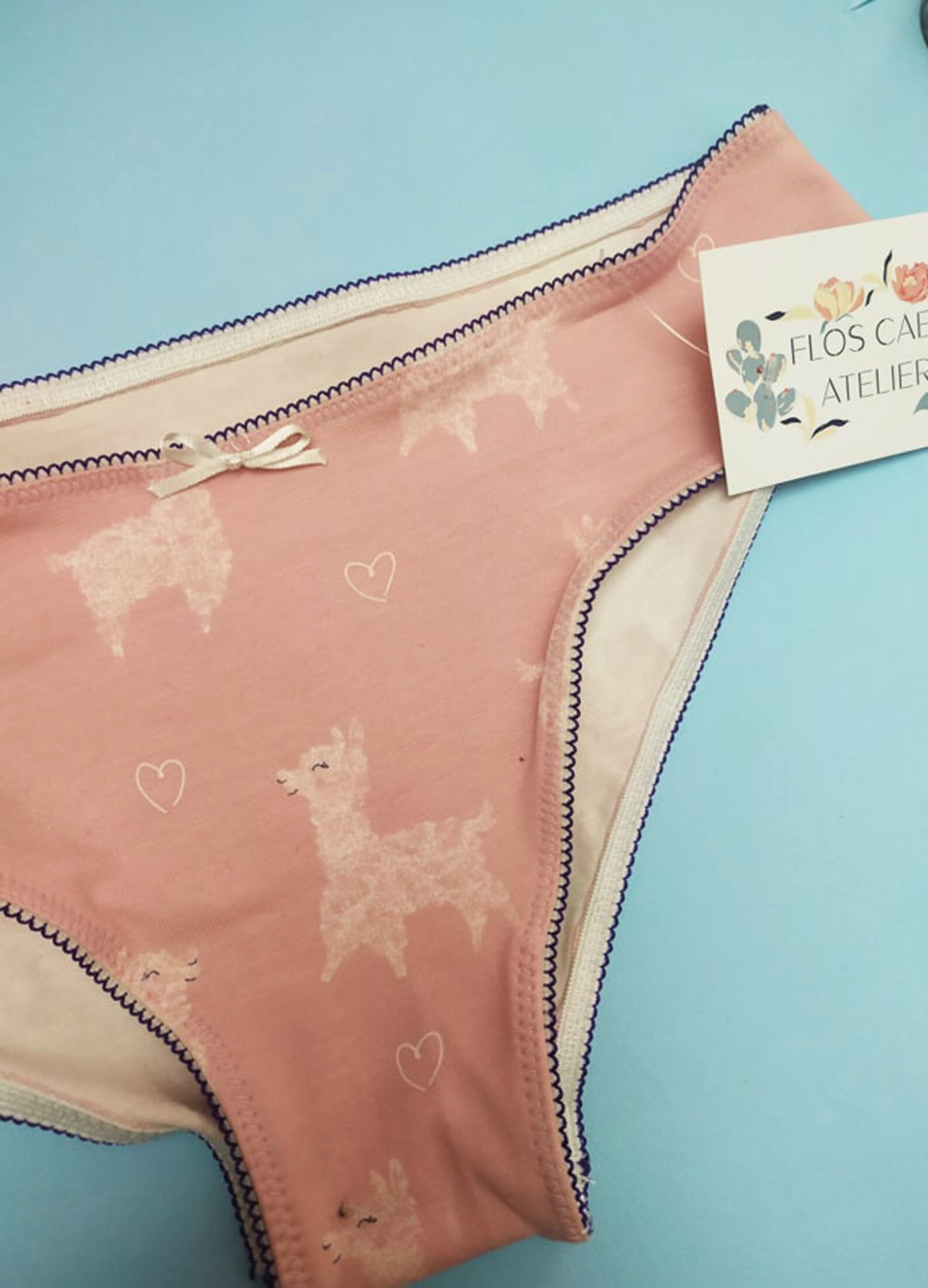 Pink Lama Handmade Panties Handmade Cotton Lingerie Etsy